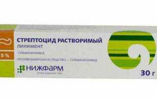 Применение Стрептоцидовой мази при различных заболеваниях