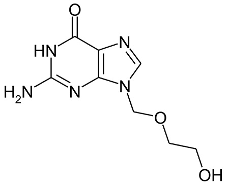 Ацикловир (химическая формула) Ацикловир (химическая формула)